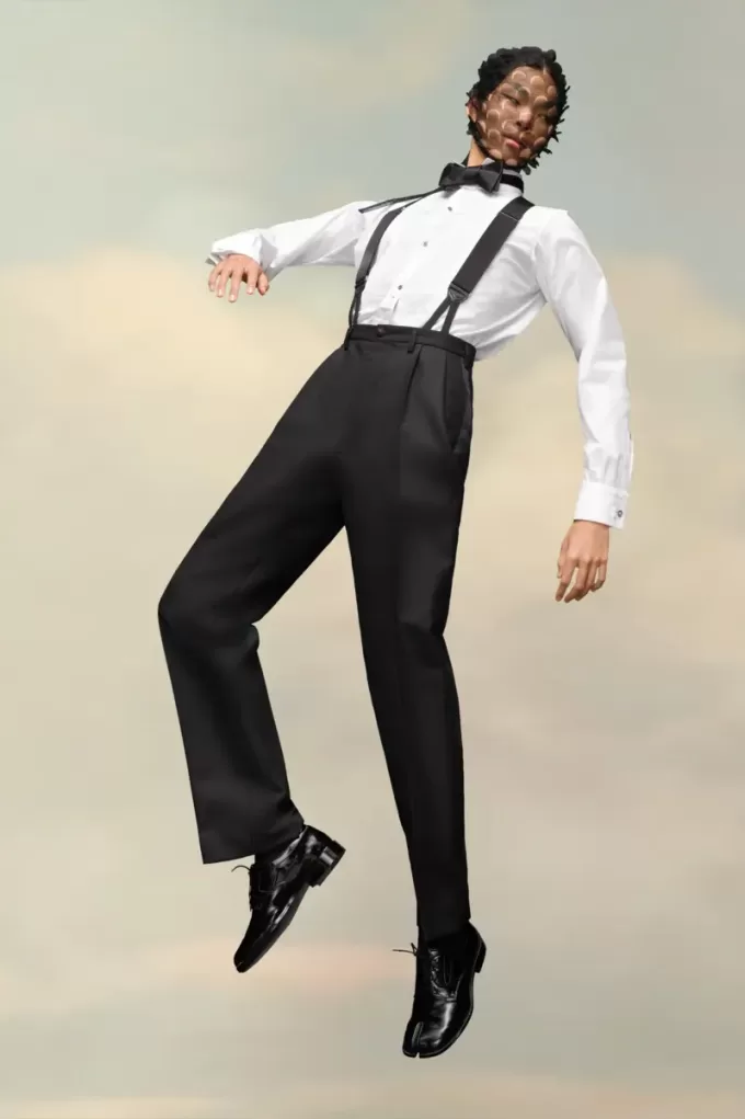 British mohair trousers