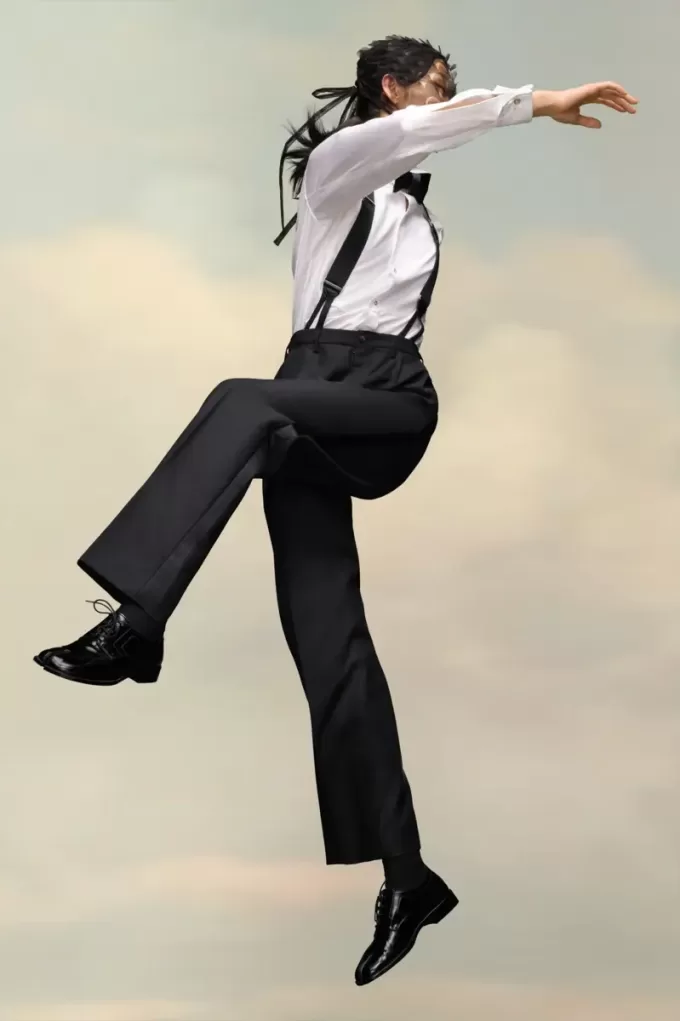British mohair trousers