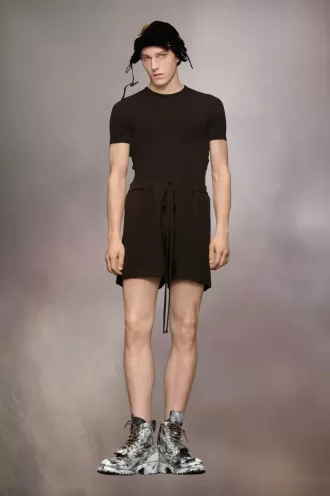 Cashmere knit shorts