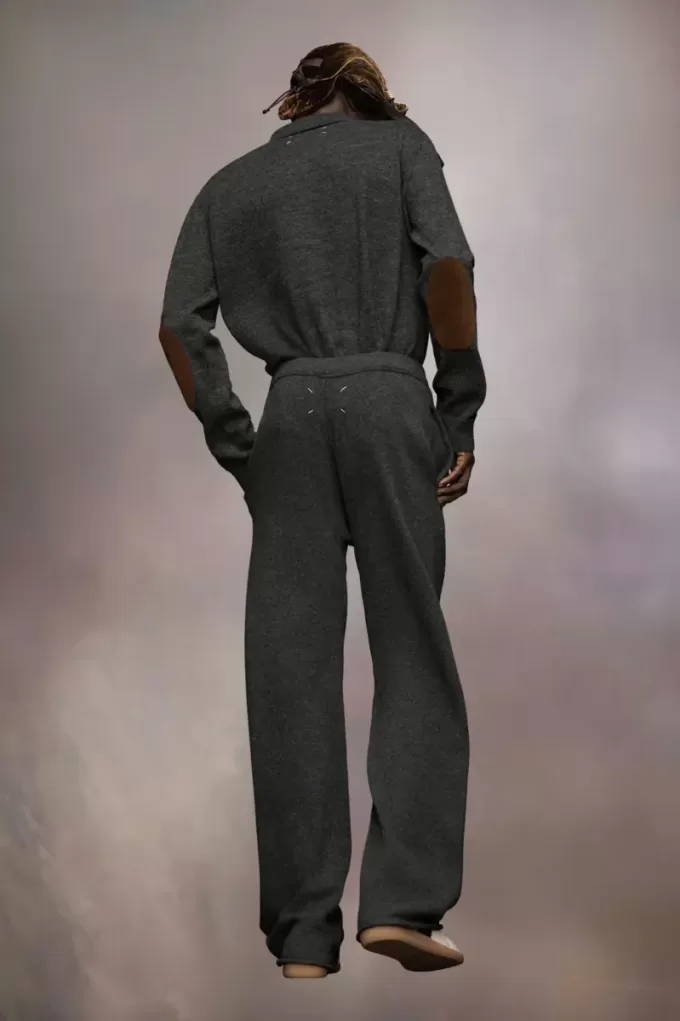 Cashmere knit trousers