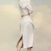 Denim Gathered Skirt Denim Gathered Skirt