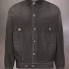 Distressed denim jacket