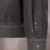 Distressed denim jacket