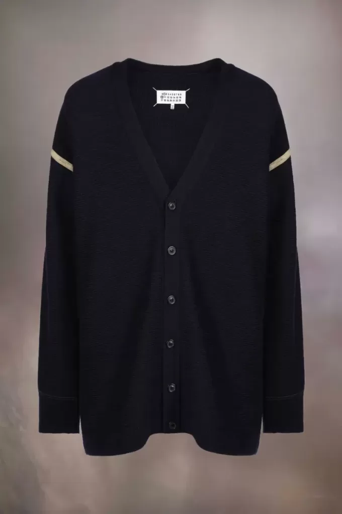 Elbow patch cardigan