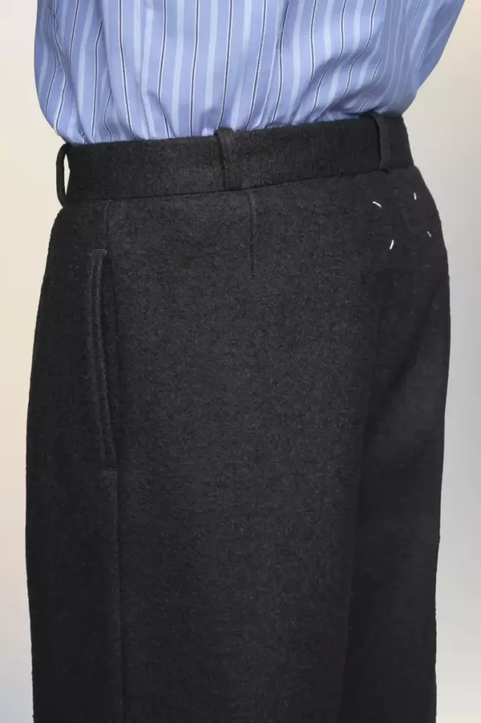 Felted Wool Straight-Leg Trousers Felted Wool Straight-Leg Trousers