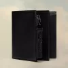 Folded leather wallet