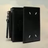 Folded leather wallet