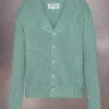Gardening hemp knit cardigan