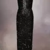 Hand embroidered sequin dress