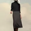 Herringbone A-Line Skirt