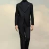Wool Herringbone Trousers