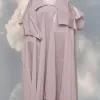 Laminated taffeta midi skirt