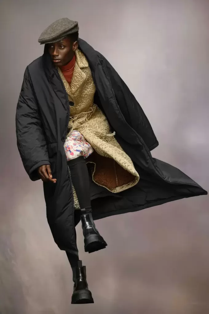 Maison Margiela Woven long coat