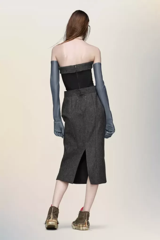 Maison Margiela Wool bustier dress
