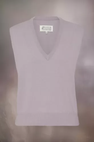 Maison Margiela Wool V-neck Gilet