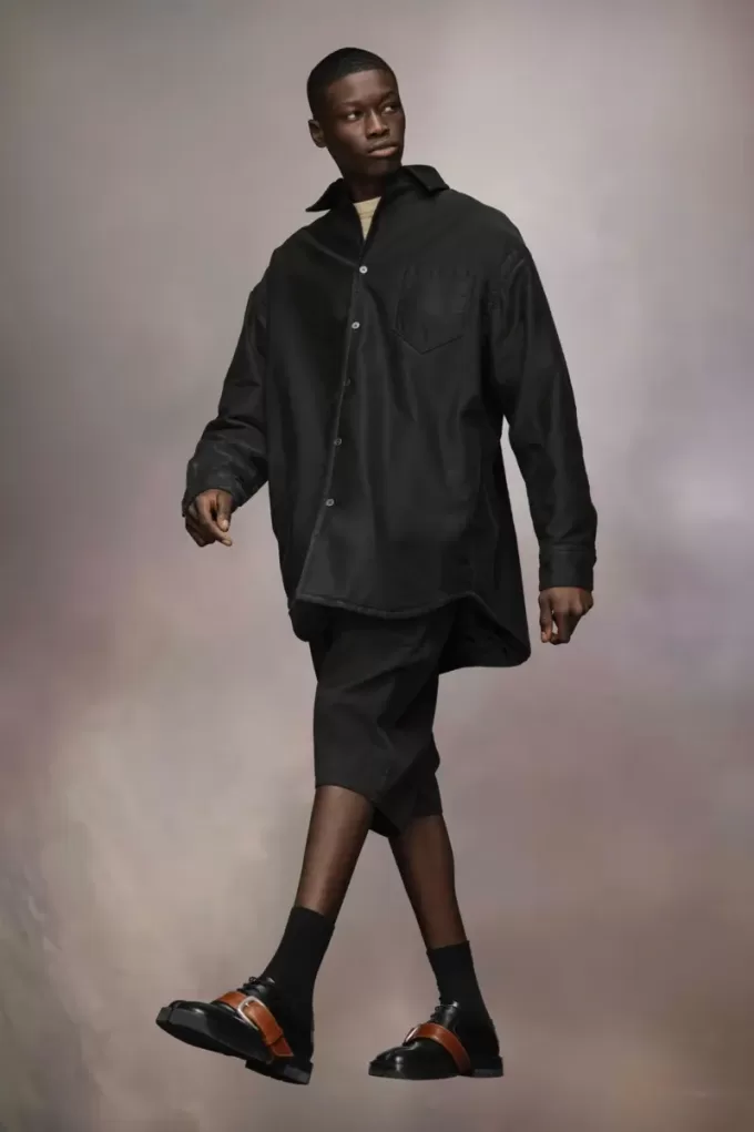 Padded Satin Cotton Shirt Padded Satin Cotton Shirt