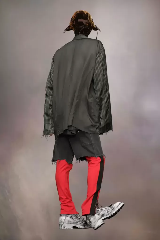 Patchwork inside-out jacket