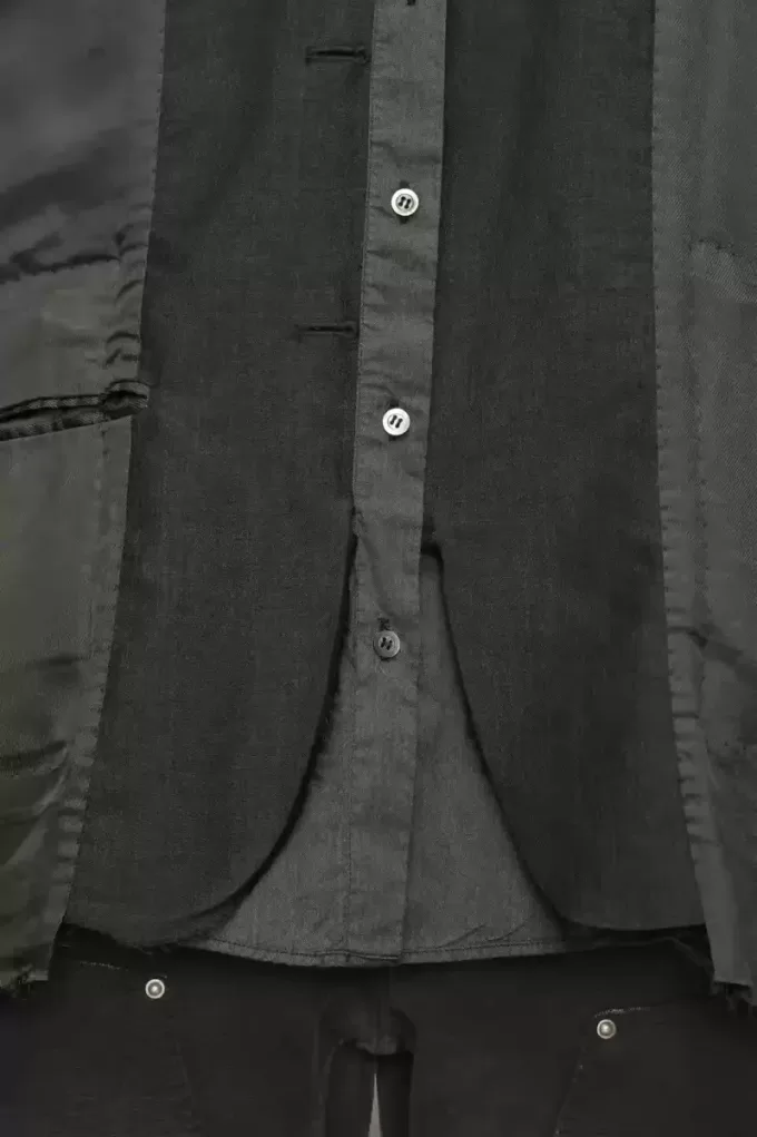 Patchwork inside-out jacket
