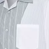 Patchwork pinstripe shirt