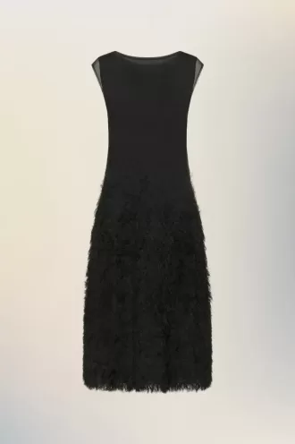 Retrograde silk knit dress