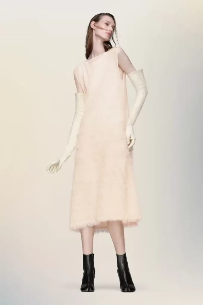 Retrograde silk knit dress