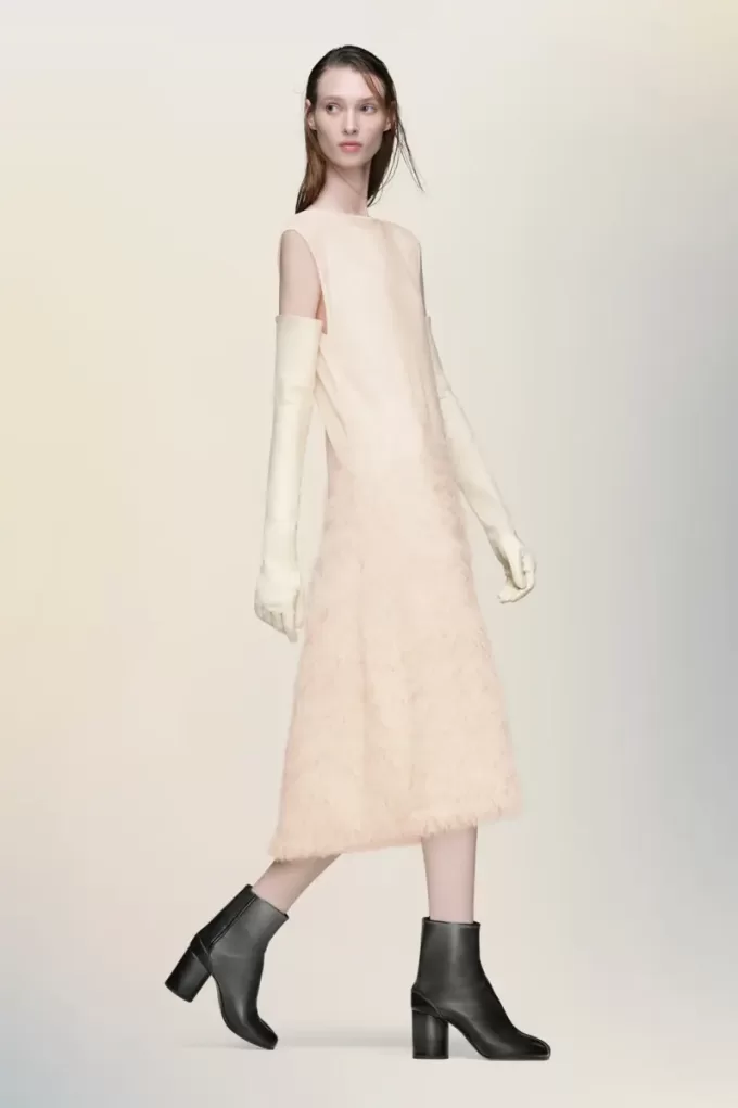 Retrograde silk knit dress