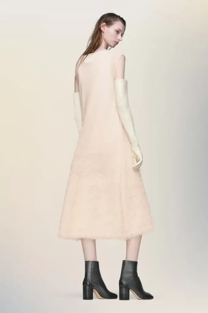 Retrograde silk knit dress