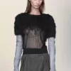 Retrograde silk knit top