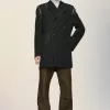 Reversible wool coat