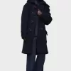Reversible wool coat