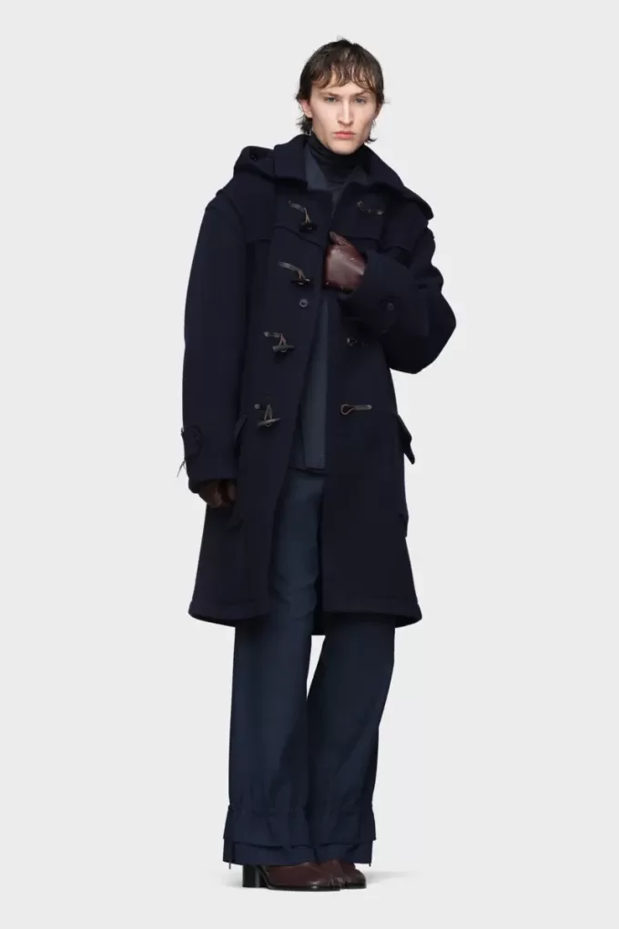 Reversible wool coat