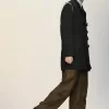 Reversible wool coat