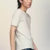Ribbed cotton t-shirt