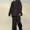 Silk Poplin Trousers