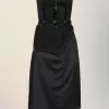 Strapless midi dress