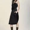 Strapless midi dress