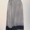 Sun-faded midi skirt