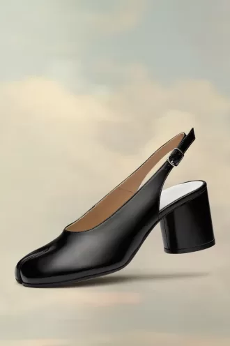 Tabi Leather Slingback Shoes